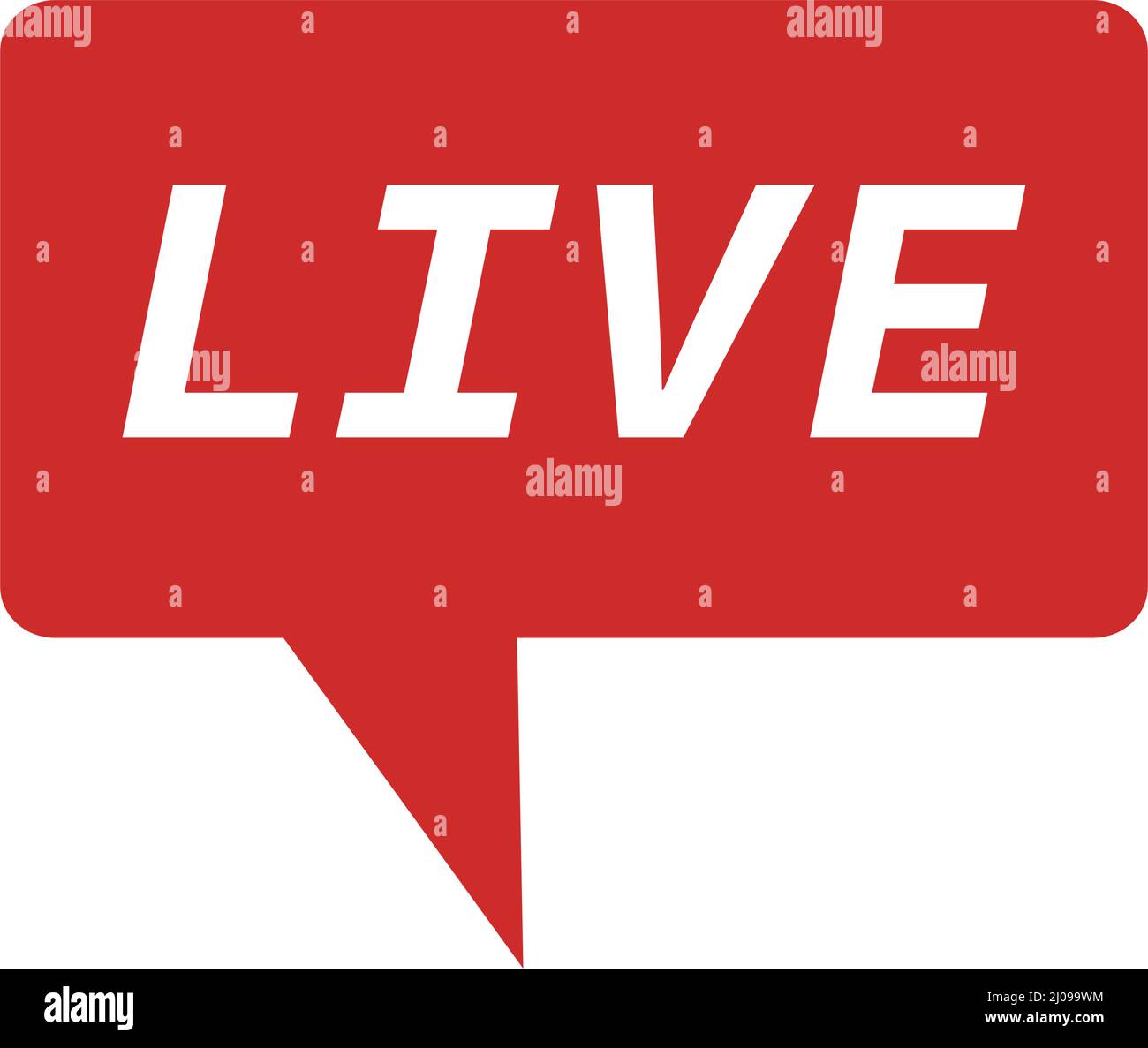 Livestream-Legende. Live-Streaming-Tasten. Live-TV und Social-Media-Streaming. Bearbeitbarer Vektor. Stock Vektor