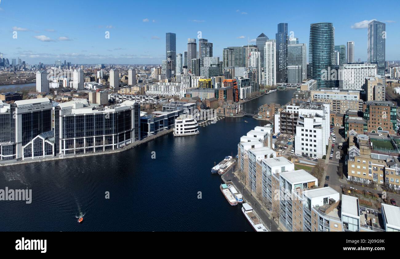 Millwall Inner and Outer Dock, Isle of Dogs, London Stockfoto