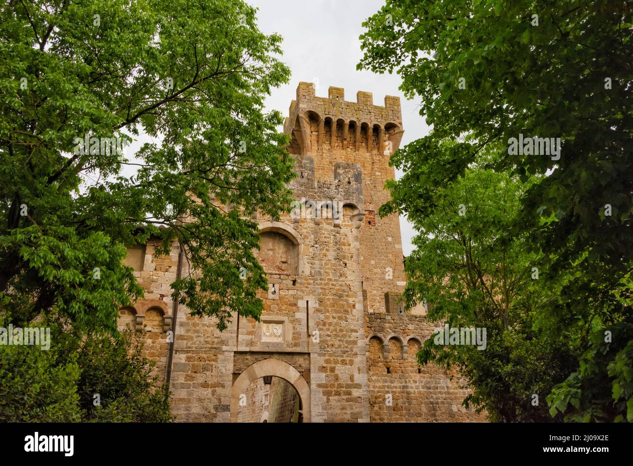 Festung in Radicofani, Provinz Siena, Toskana, Italien Stockfoto
