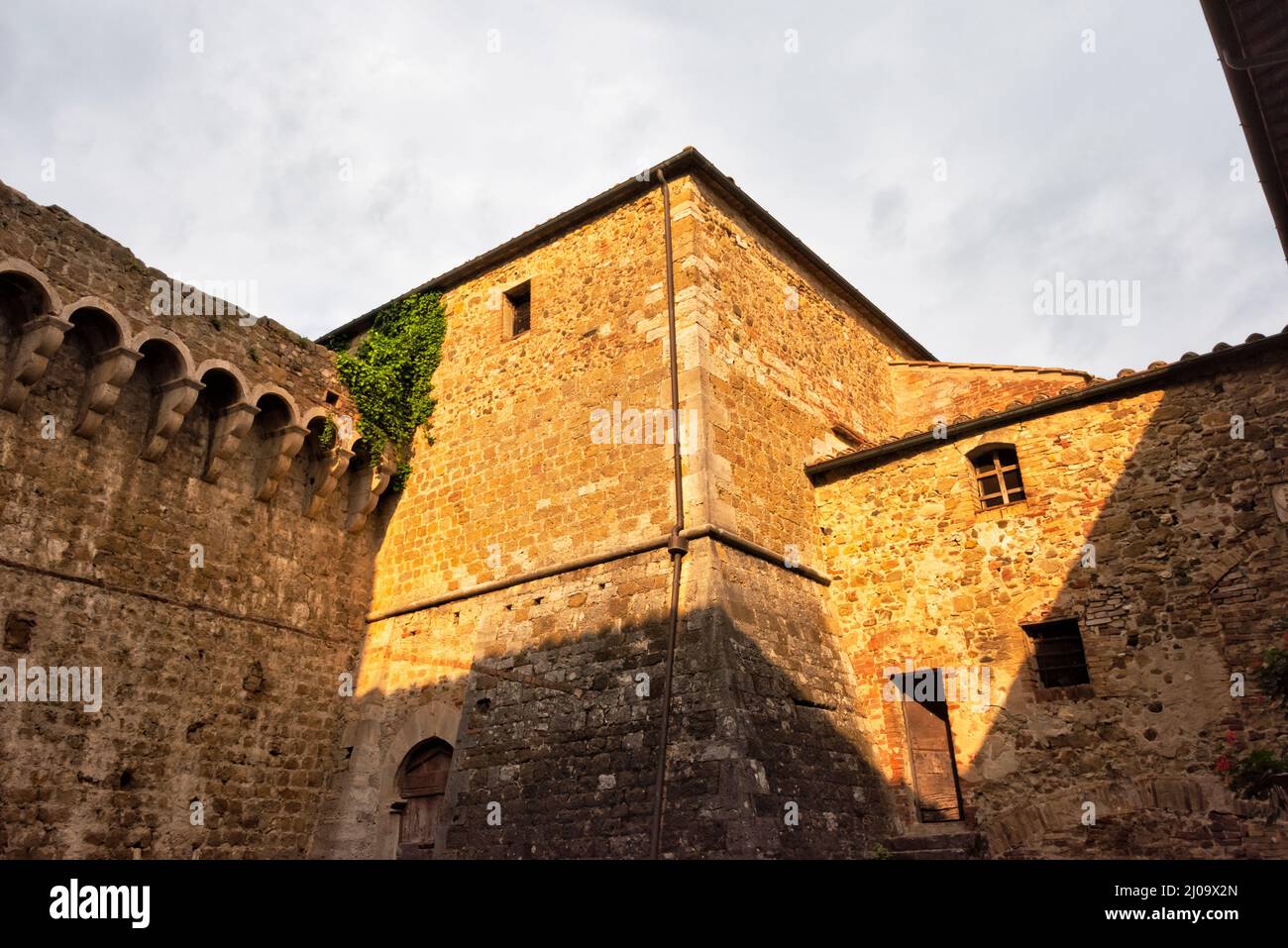 Festung in Radicofani, Provinz Siena, Toskana, Italien Stockfoto