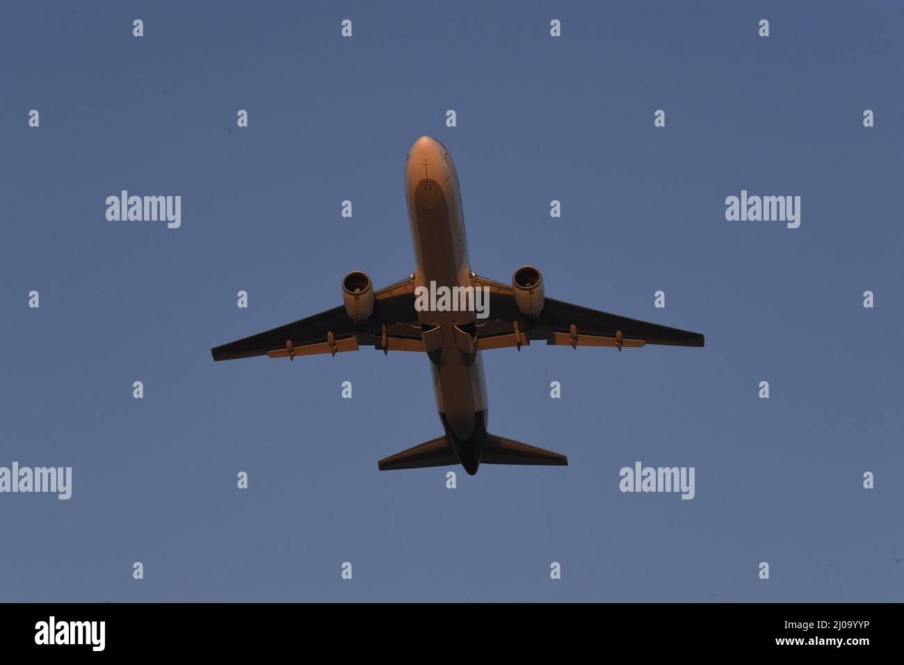 Flugzeug ab dem San Diego International Airport Stockfoto