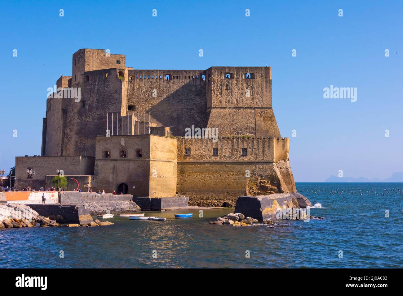 Castel dell'Ovo (Egg Castle), Neapel, Region Kampanien, Italien Stockfoto
