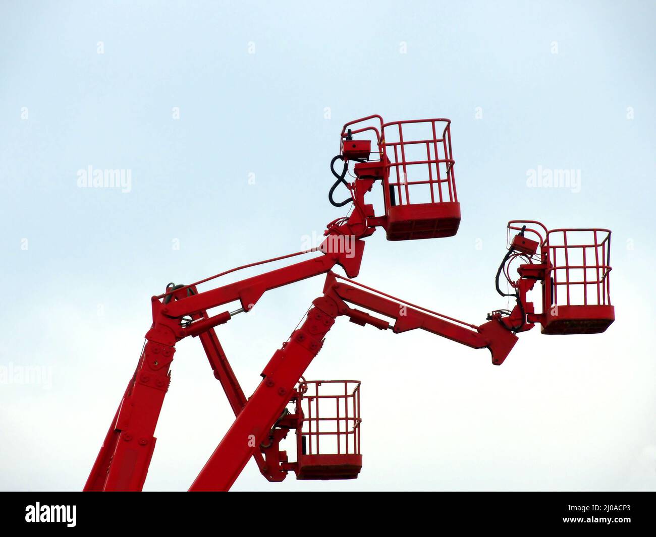 Drei Hebekrane Stockfoto