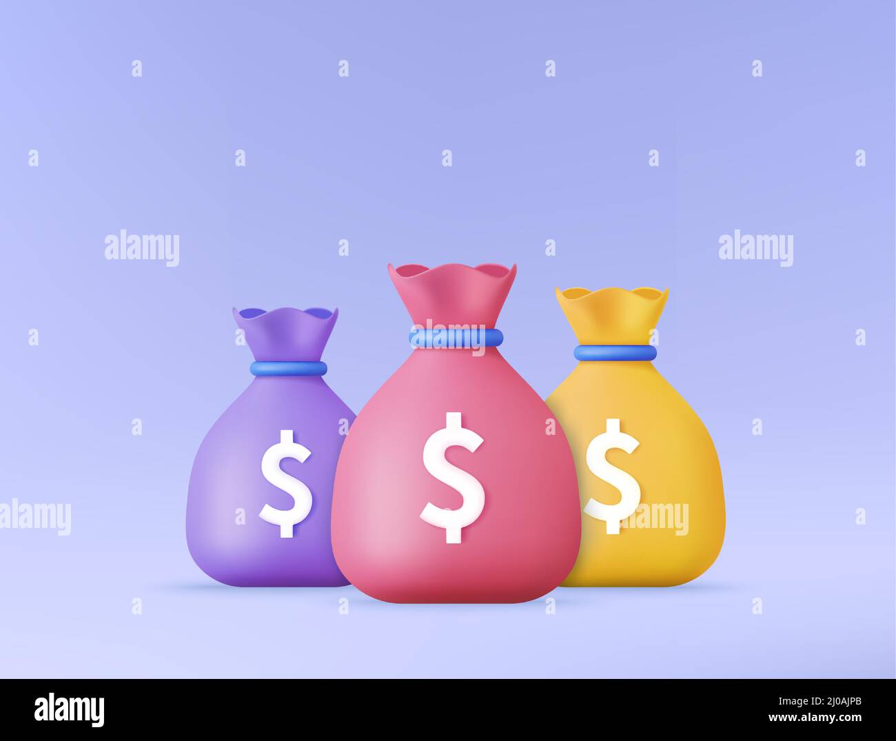 Geldbeutel-Symbol, Sparkonzept. Stock Vektor