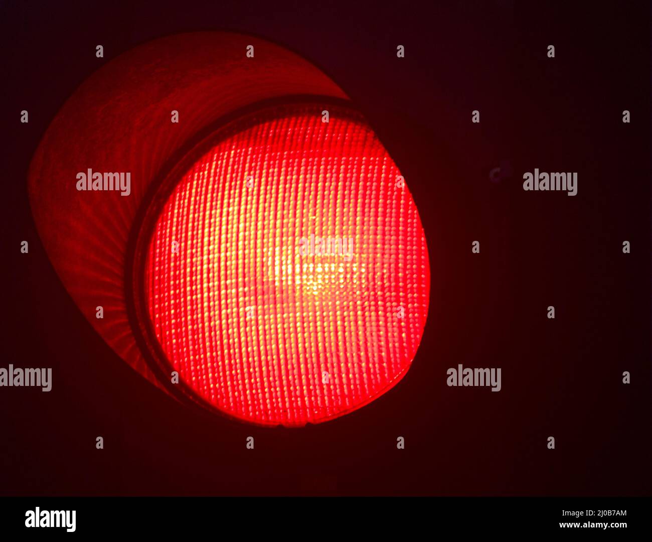 Ampel rote Haltestelle Stockfoto