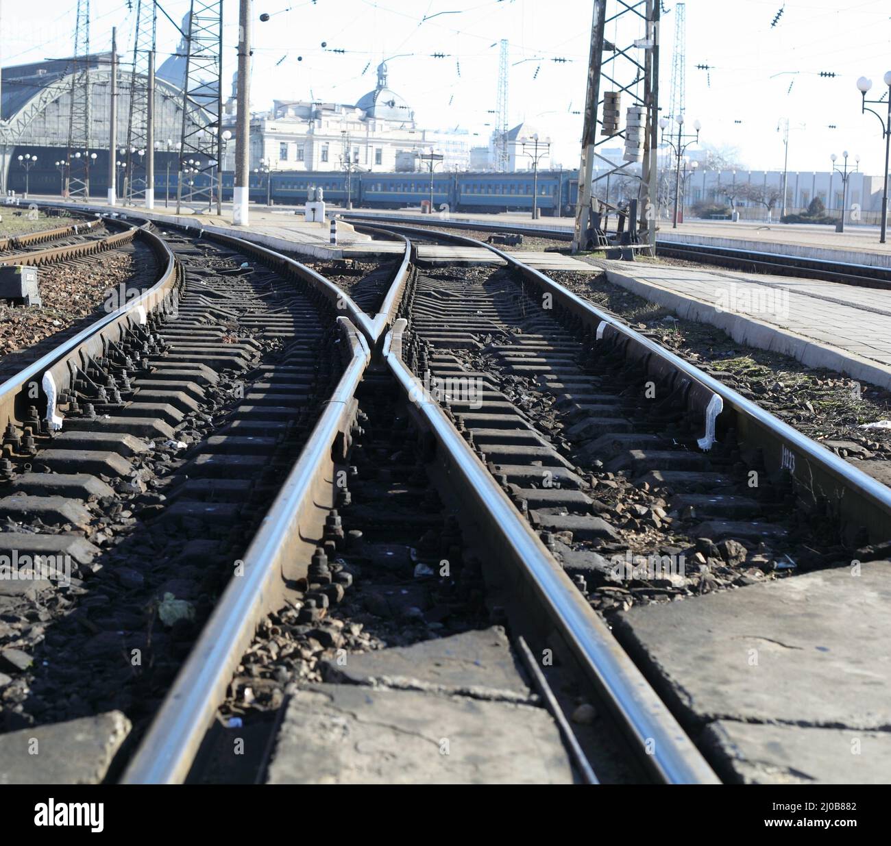 Eisenbahnstrecke Stockfoto