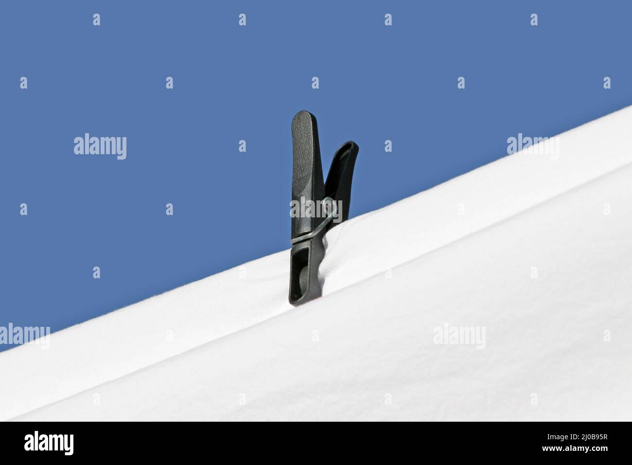 Zugepfeiltes Blatt in der Linie Stockfoto