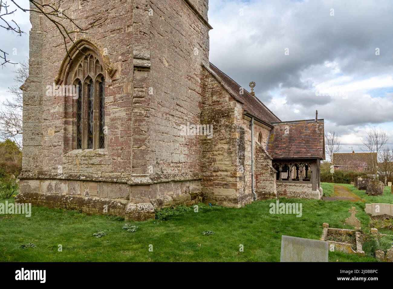 St. James Church in Flyford Flavell, Worcestershire, England Stockfoto