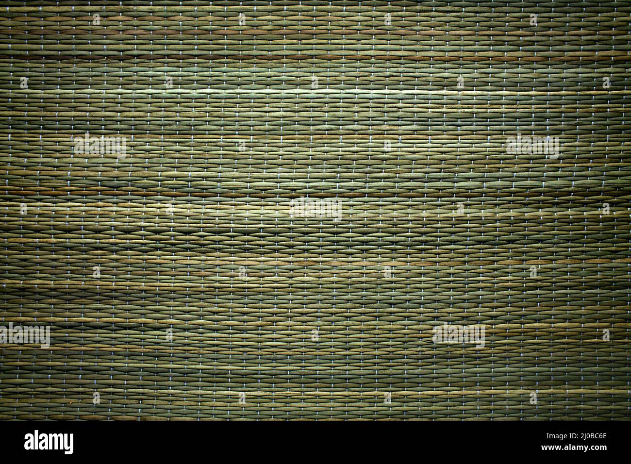 Textur gewebt Stroh Hintergrund grün Stockfoto