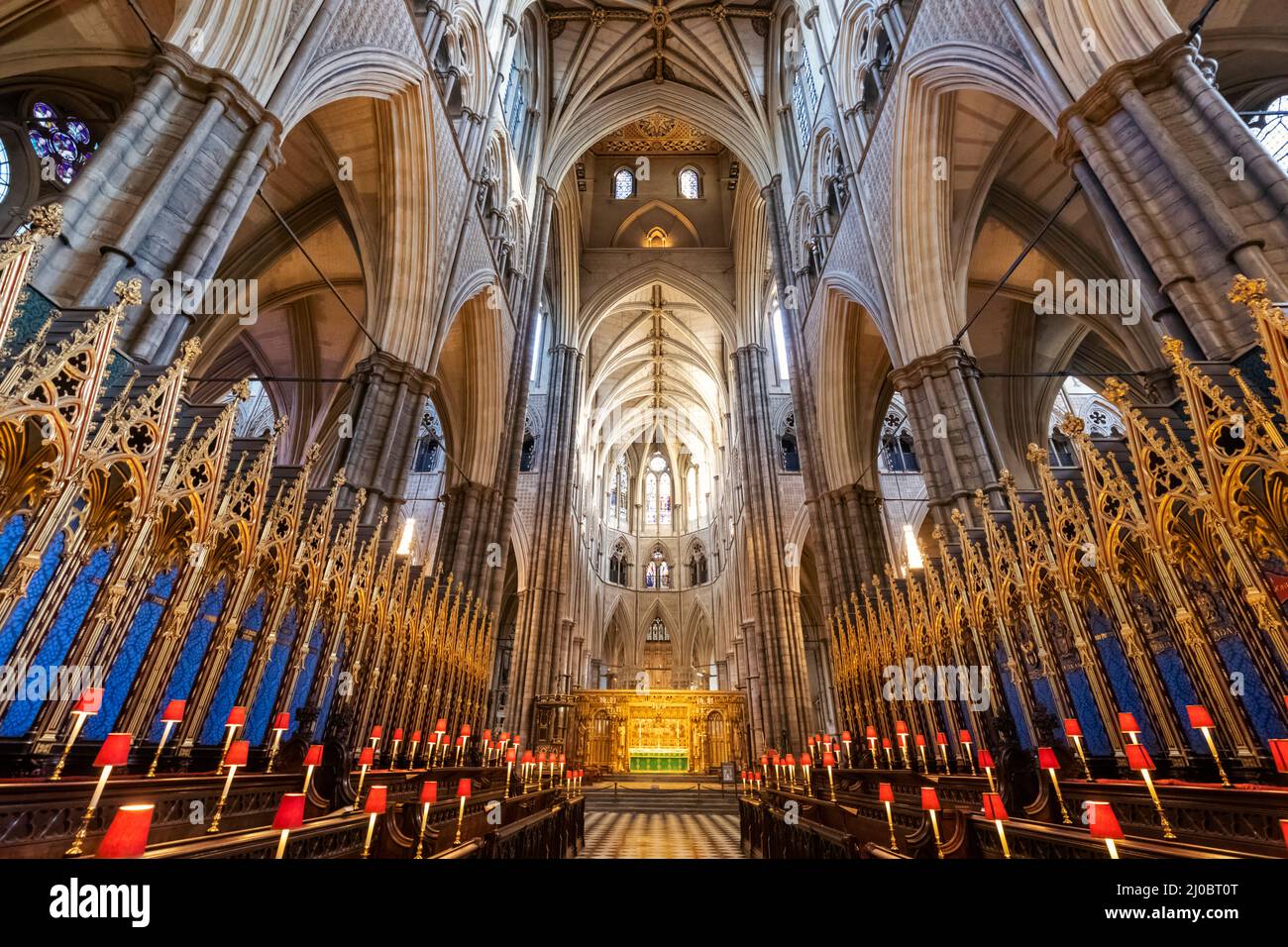England, London, Westminster Abbey, The Choir Stockfoto