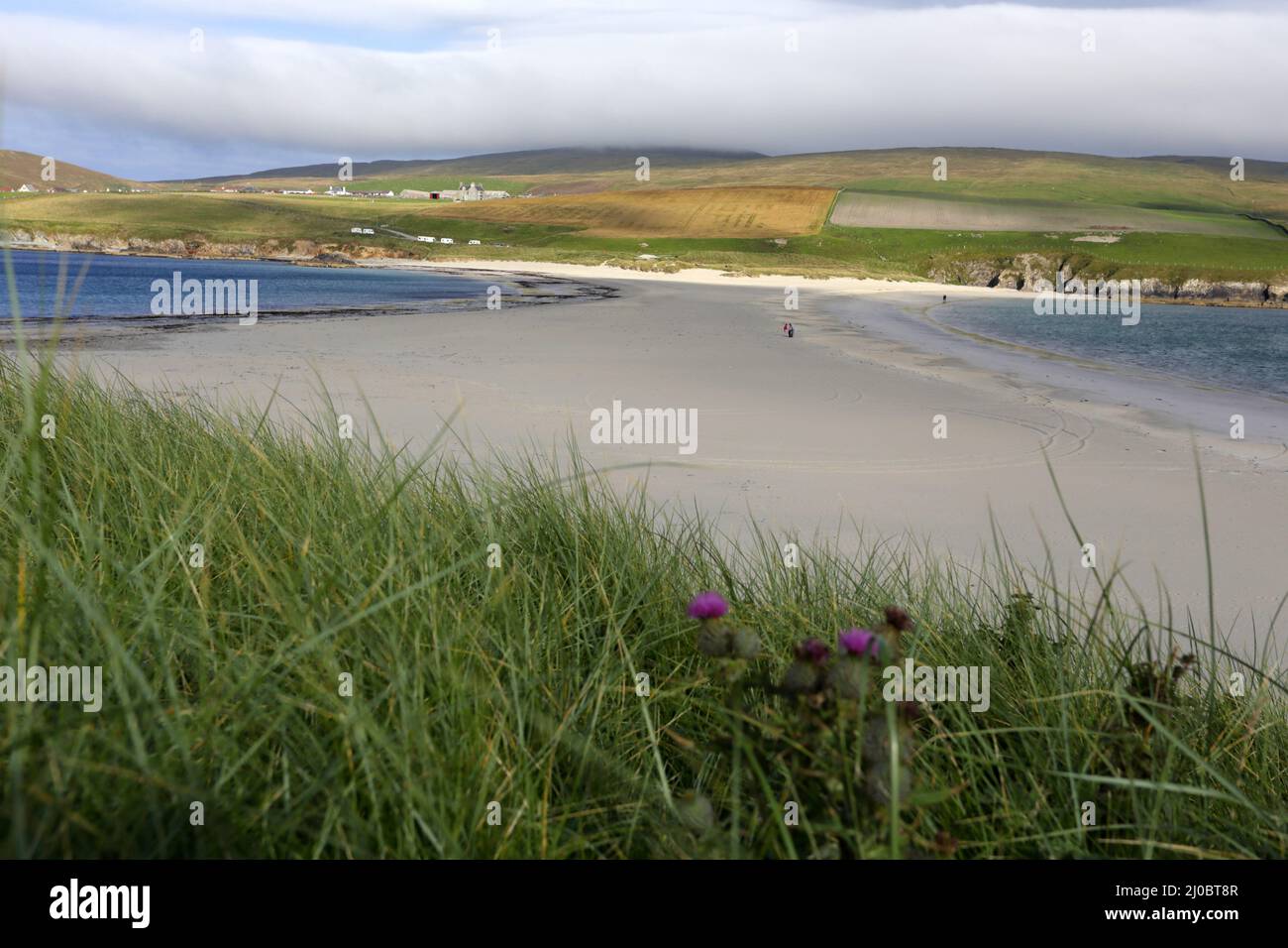 Strand von St Ninian's Isle, Shetland Islands, Schottland Stockfoto