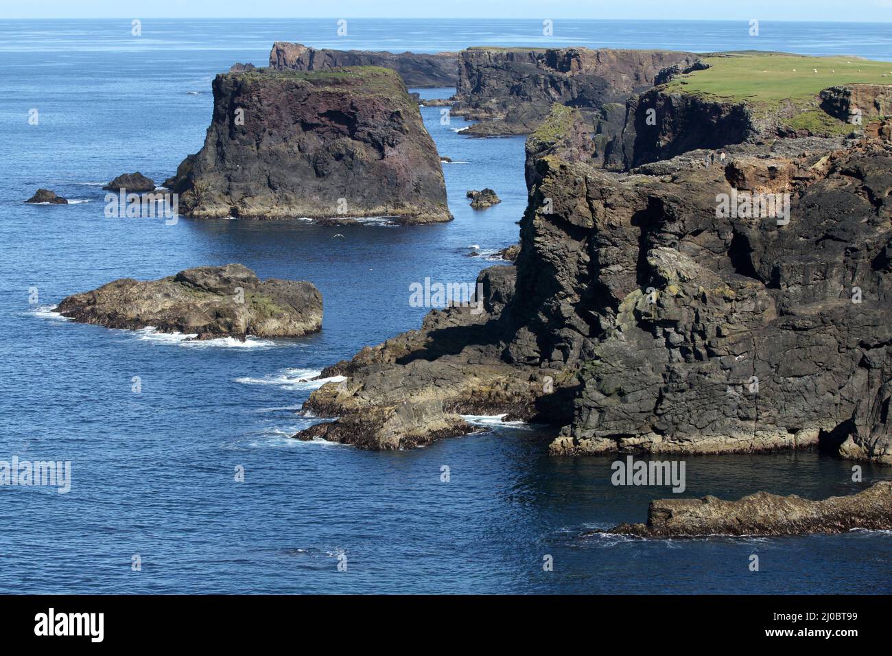 Eshaness Cliffs, Festland, Shetland Islands, Schottland Stockfoto