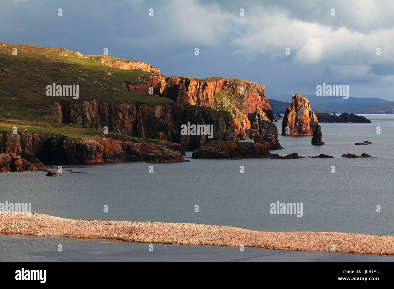 NEAP Cliffs, Halbinsel Eshaness, Shetland Islands, Schottland Stockfoto