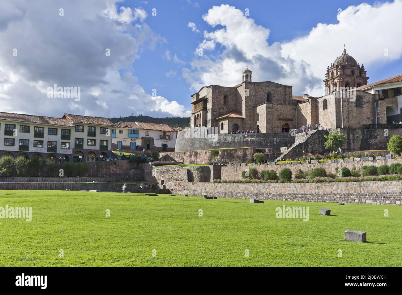 Peru, Cuzco, Kloster Santo Domingo, Qurikancha Stockfoto