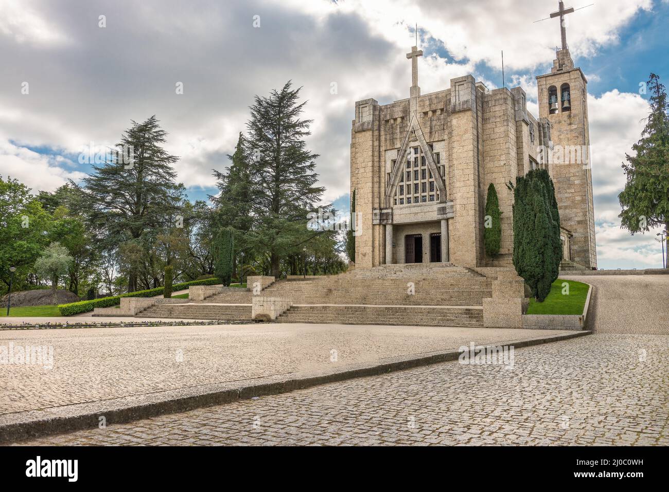 Monte de Santa Catarina oder Penha Mountain Church, Guimaraes, Portugal Stockfoto