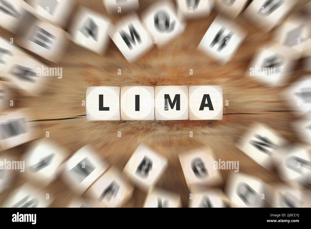 Lima City travel travel Cube Business Concept Stockfoto
