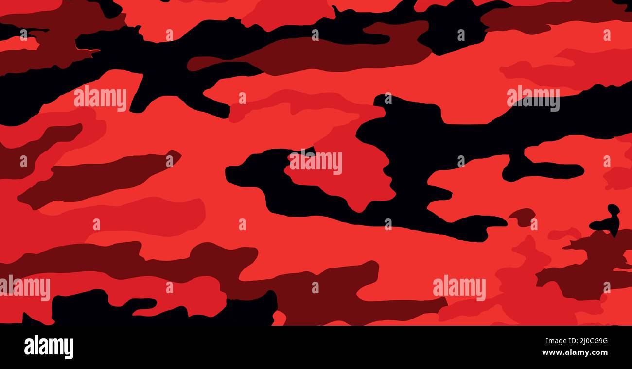 Seamless red black camo texture -Fotos und -Bildmaterial in hoher Auflösung  – Alamy