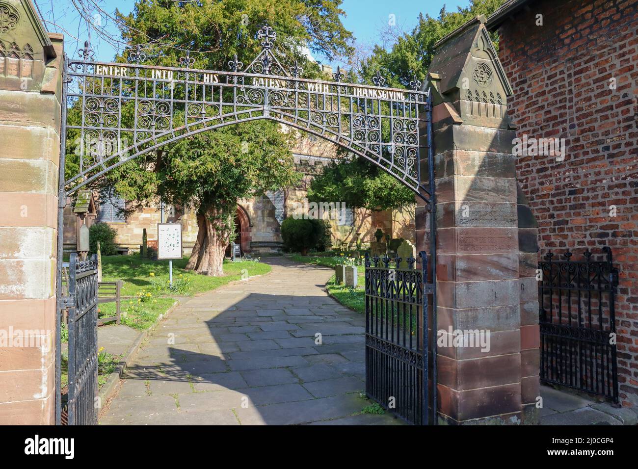 Tore eines Friedhofs Stockfoto