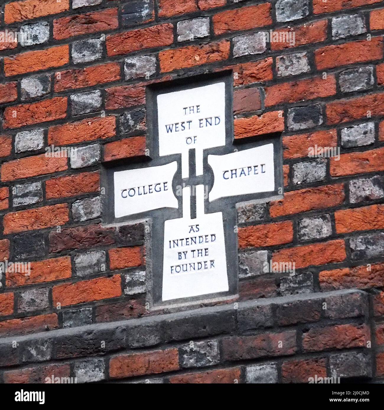 Eton College Chapel, Markierung West End Stockfoto