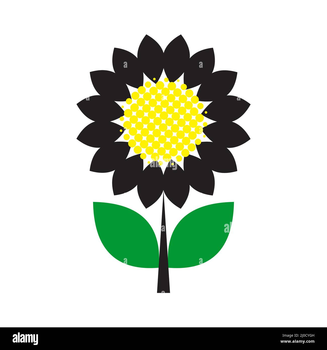 Abbildung des Sonnenblumenbildes. Trageschlaufe Design Element, Menschen Abstand Lernen trägt eine Sonnenblume Trageschlaufe, die unsichtbare Behinderungen bedeutet Stock Vektor