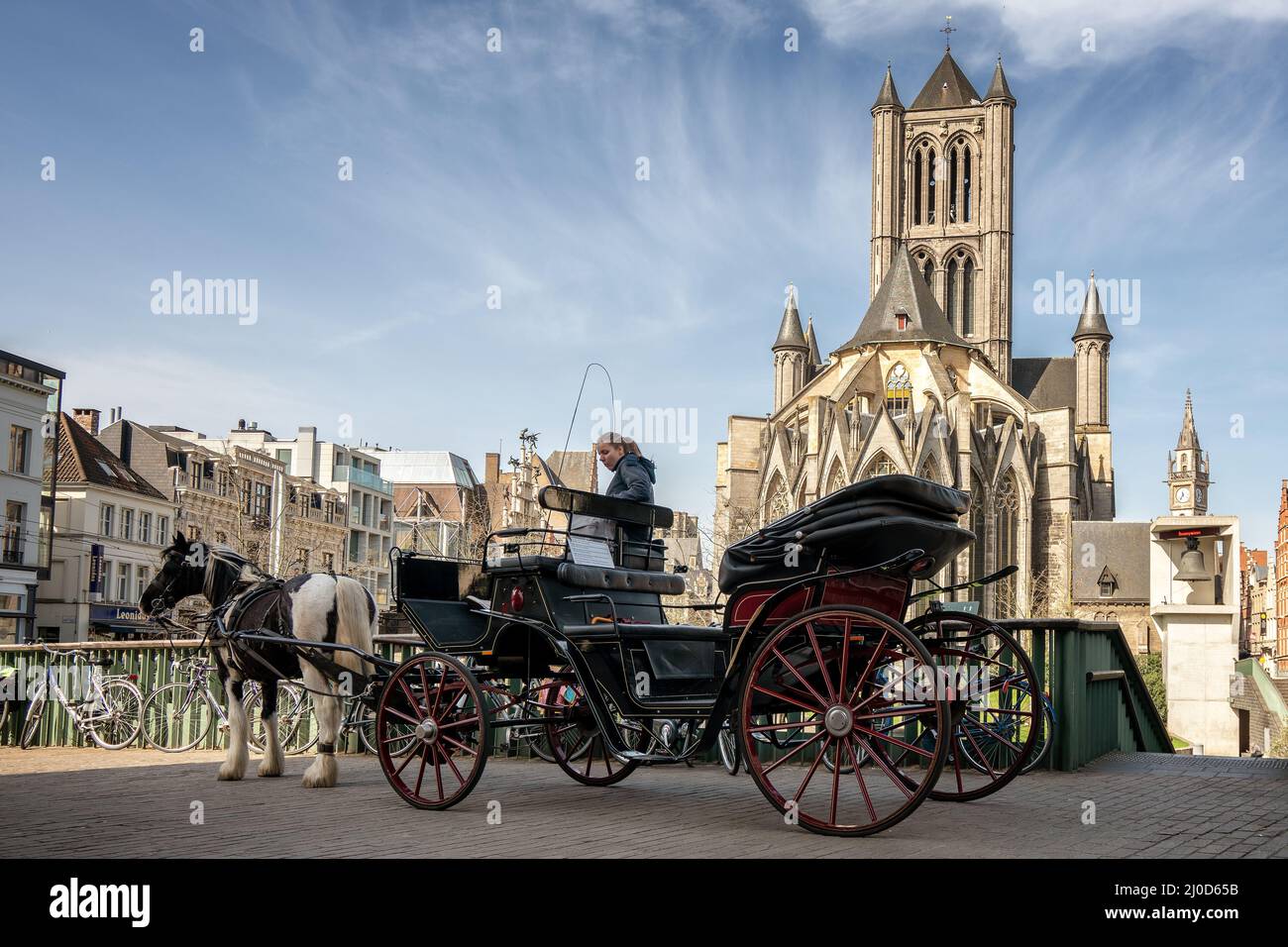 St. Nicholas' Church - Gent Belgien - Gent, Belgien Stockfoto