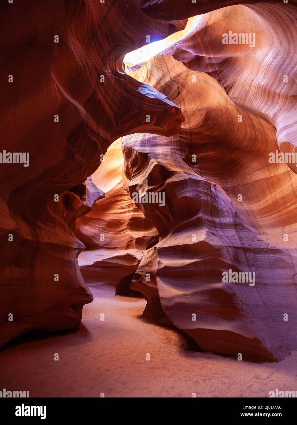Der Antelope Canyon, Arizona-Seite Stockfoto