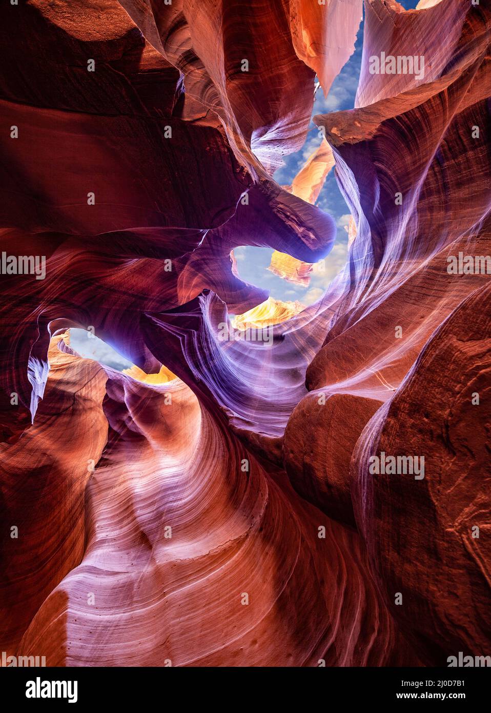 Der Antelope Canyon, Arizona-Seite Stockfoto
