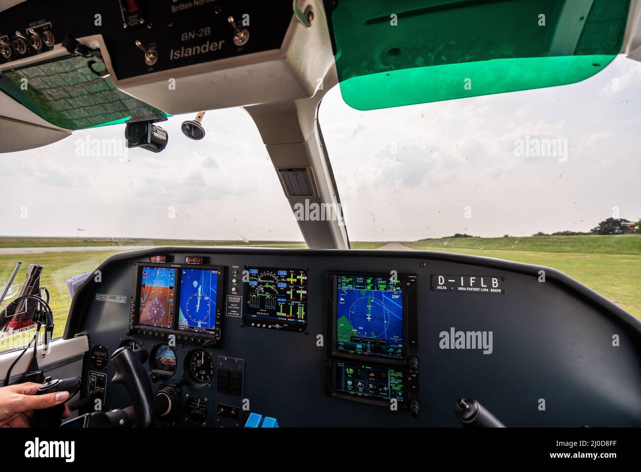 FLN Frisia Flugverkehr. Stockfoto