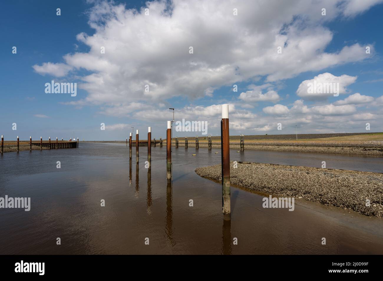 Schloss (Wassernavigation) Leysiel. Stockfoto