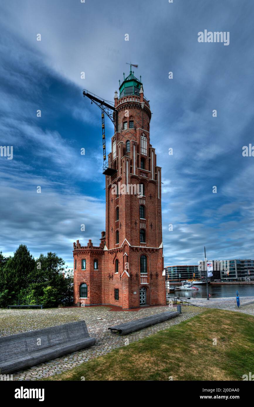Leuchtturm Bremerhaven. Stockfoto