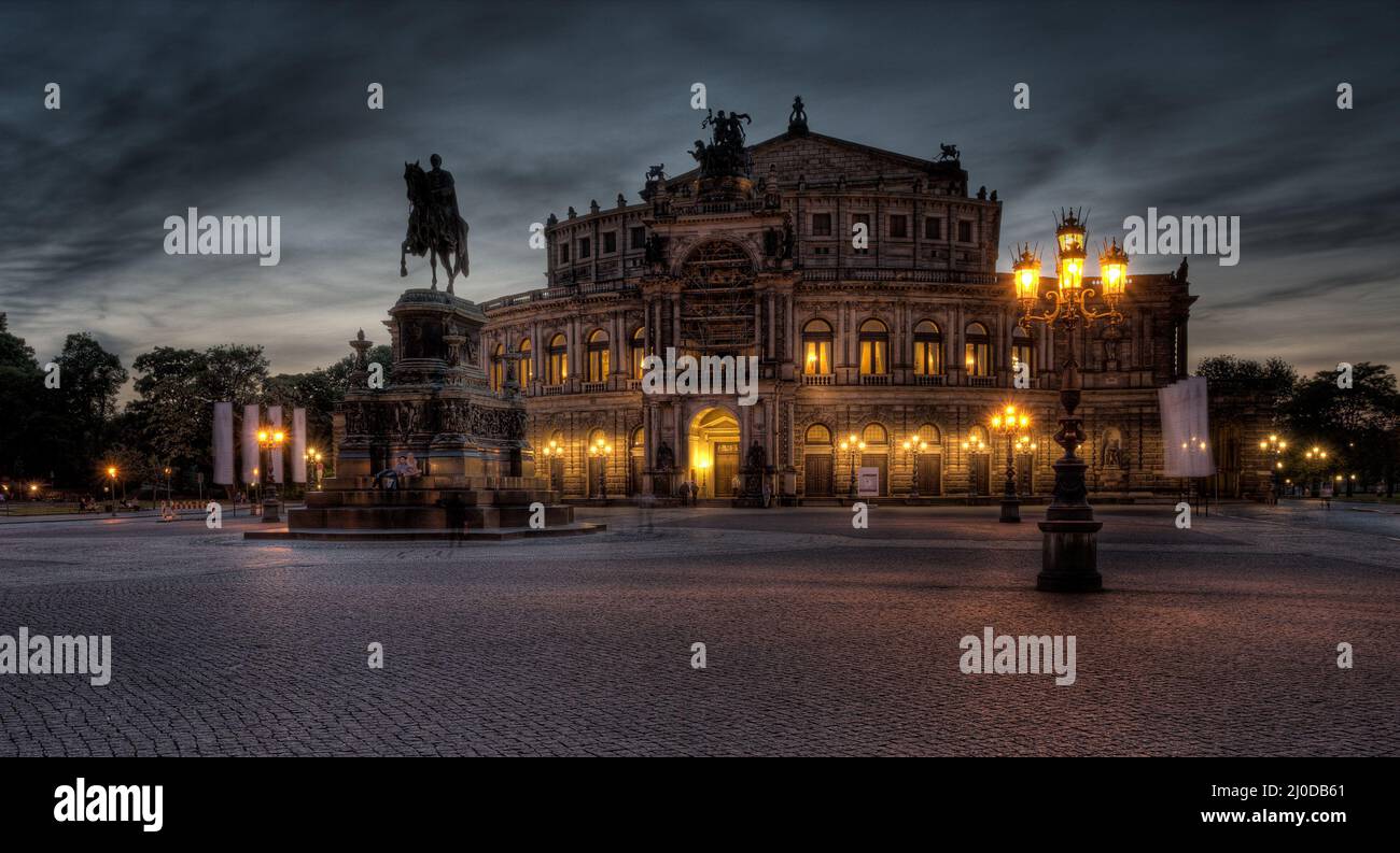 Dresden - Semperoper Stockfoto