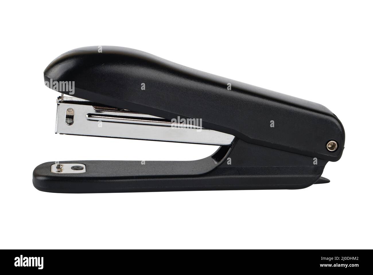 Hefter zum isolierten Heften von Papier auf weißem Hintergrund Stockfoto