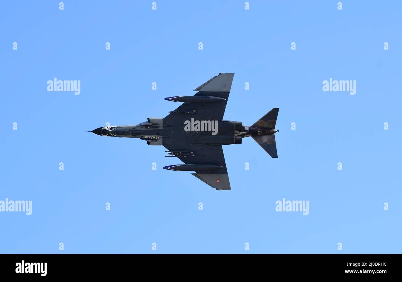 Türkische F-4 Pahntom 2020 Air Show in Teknofest IstanbulTurkiye 20.10.2021 Stockfoto