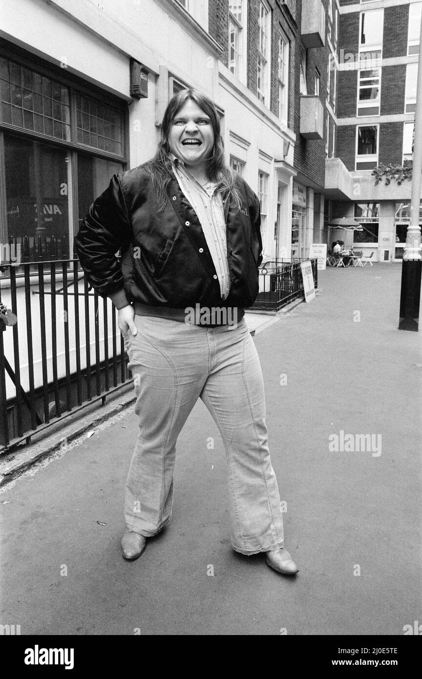 Musiker Meat Loaf, abgebildet in London. 8.. Juni 1978. Stockfoto