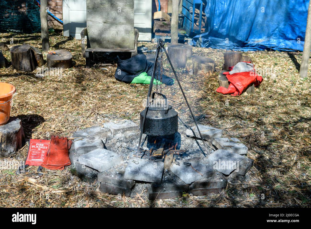 Lagerfeuer Stockfoto