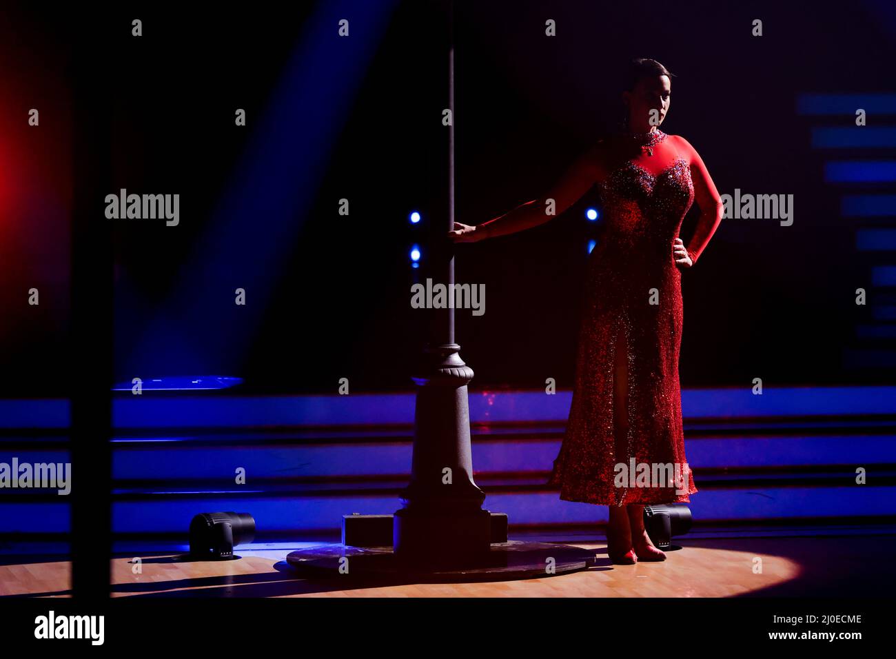 Köln, Deutschland. 18. März 2022. Caroline Bosbach steht in der RTL-Tanzshow „Let's Dance“ im Coloneum. Quelle: Rolf Vennenbernd/dpa/Alamy Live News Stockfoto