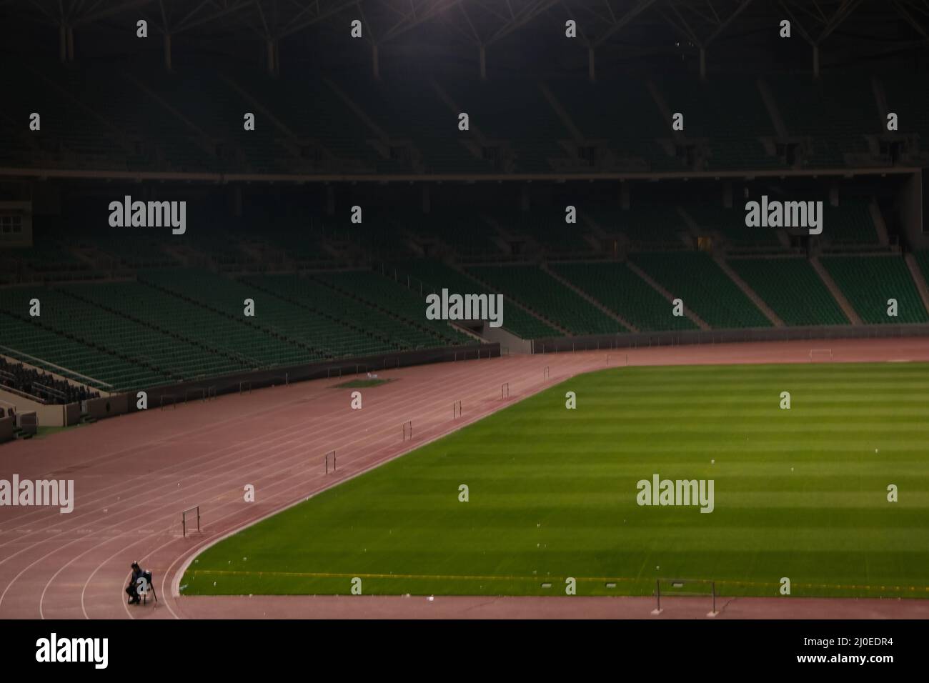 Basra, irak - 17. März 2022: Foto das große Fußballstadion in Basra Stockfoto