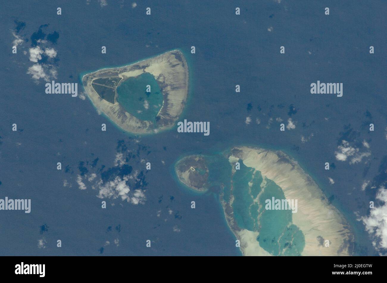 Alphonse Island und Bijoutier Island, Seychellen Stockfoto