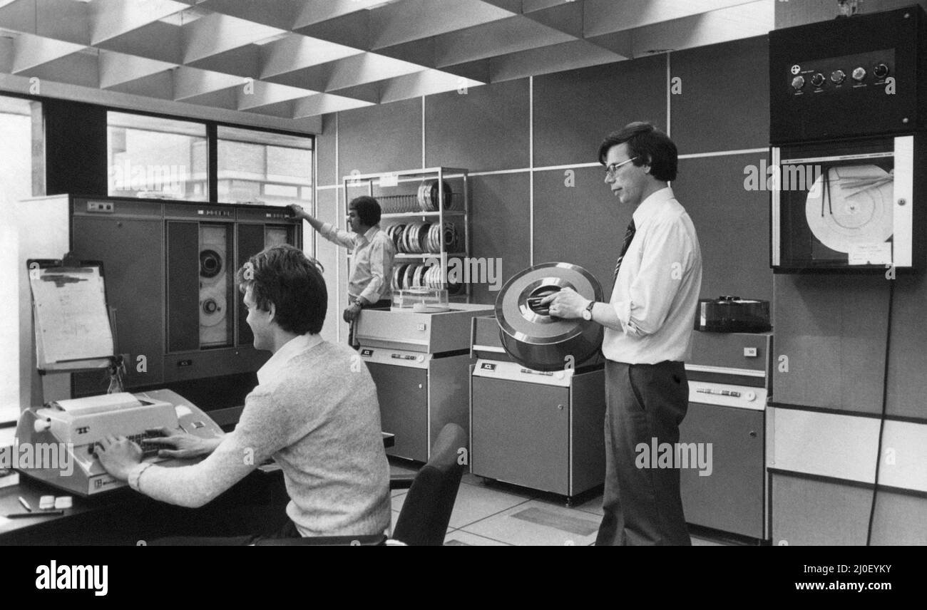 1970s Computer Center, Liverpool, Veröffentlicht am 18.. Mai 1979. Stockfoto