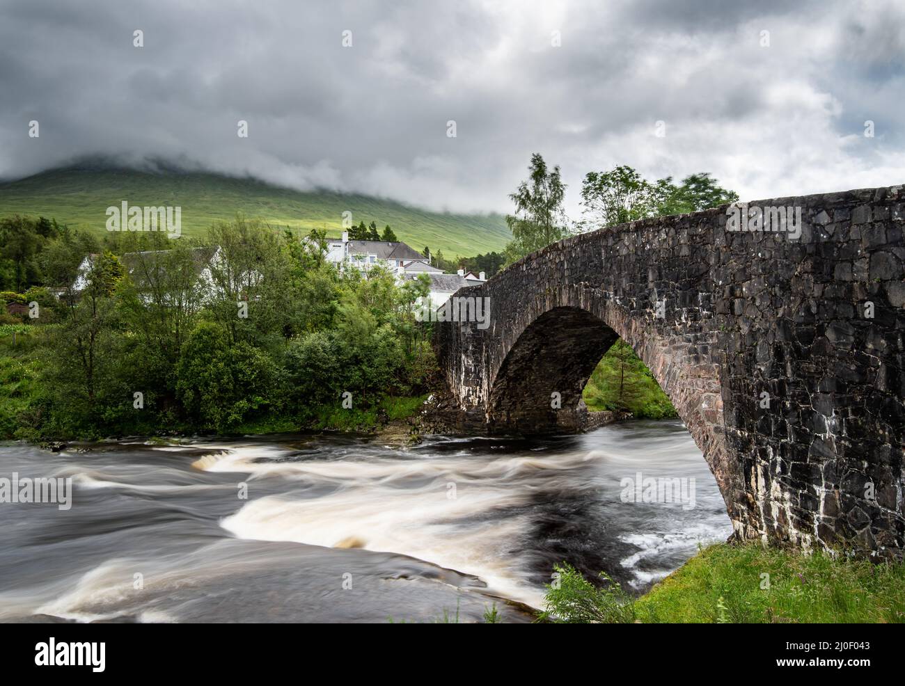 Die Brücke von orchy im zentralen Hochland Schottlands Stockfoto