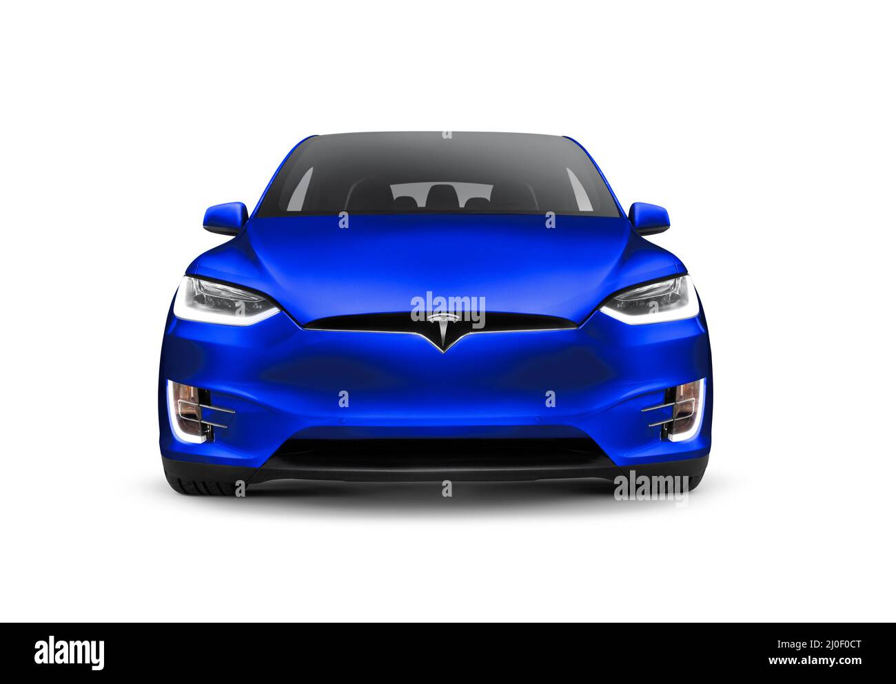 Lizenz und Drucke bei MaximImages.com - Tesla Luxus-Elektroauto, Automobil Stock Foto. Stockfoto