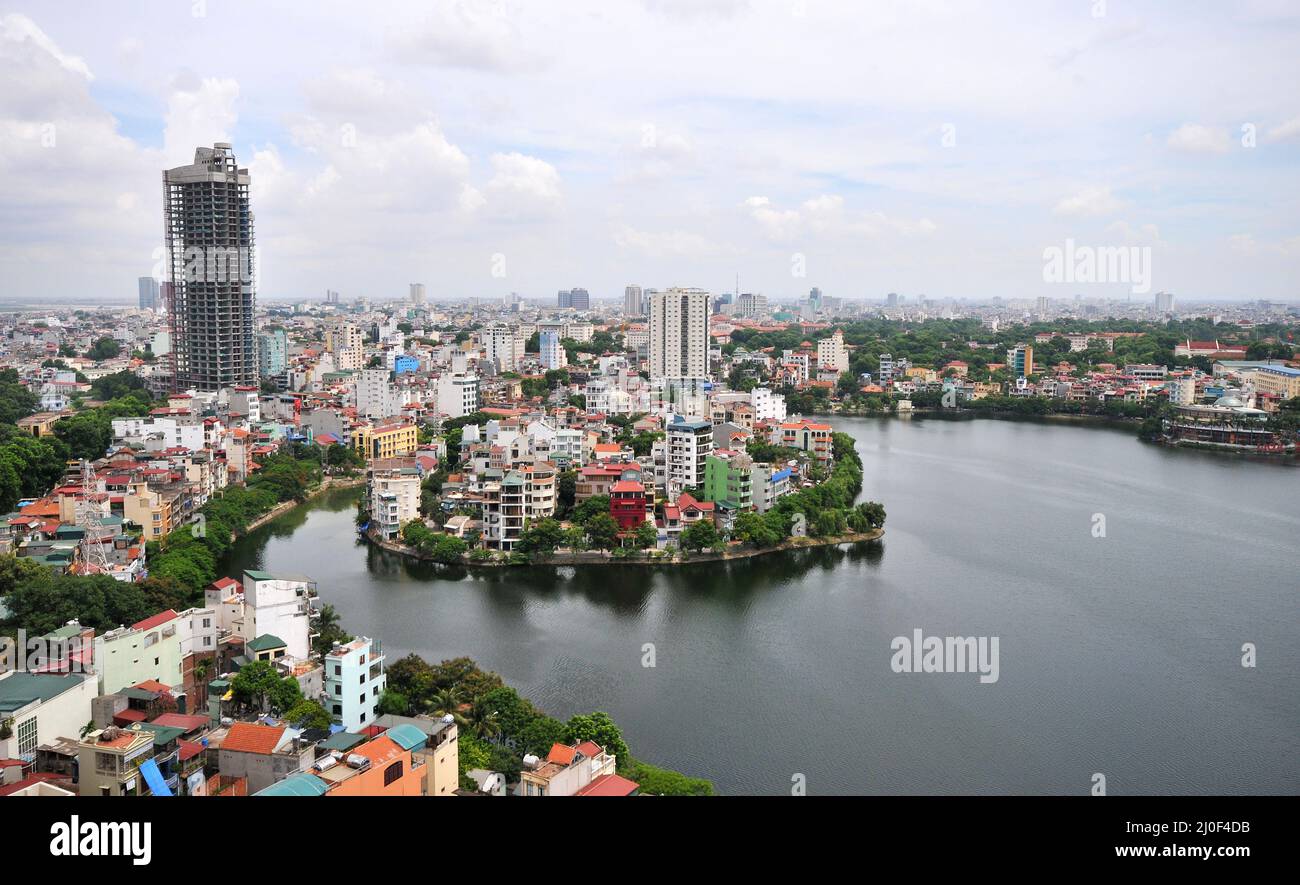 Das Stadtbild von Hanoi die Hauptstadt von Vietnam, Asien Stockfoto