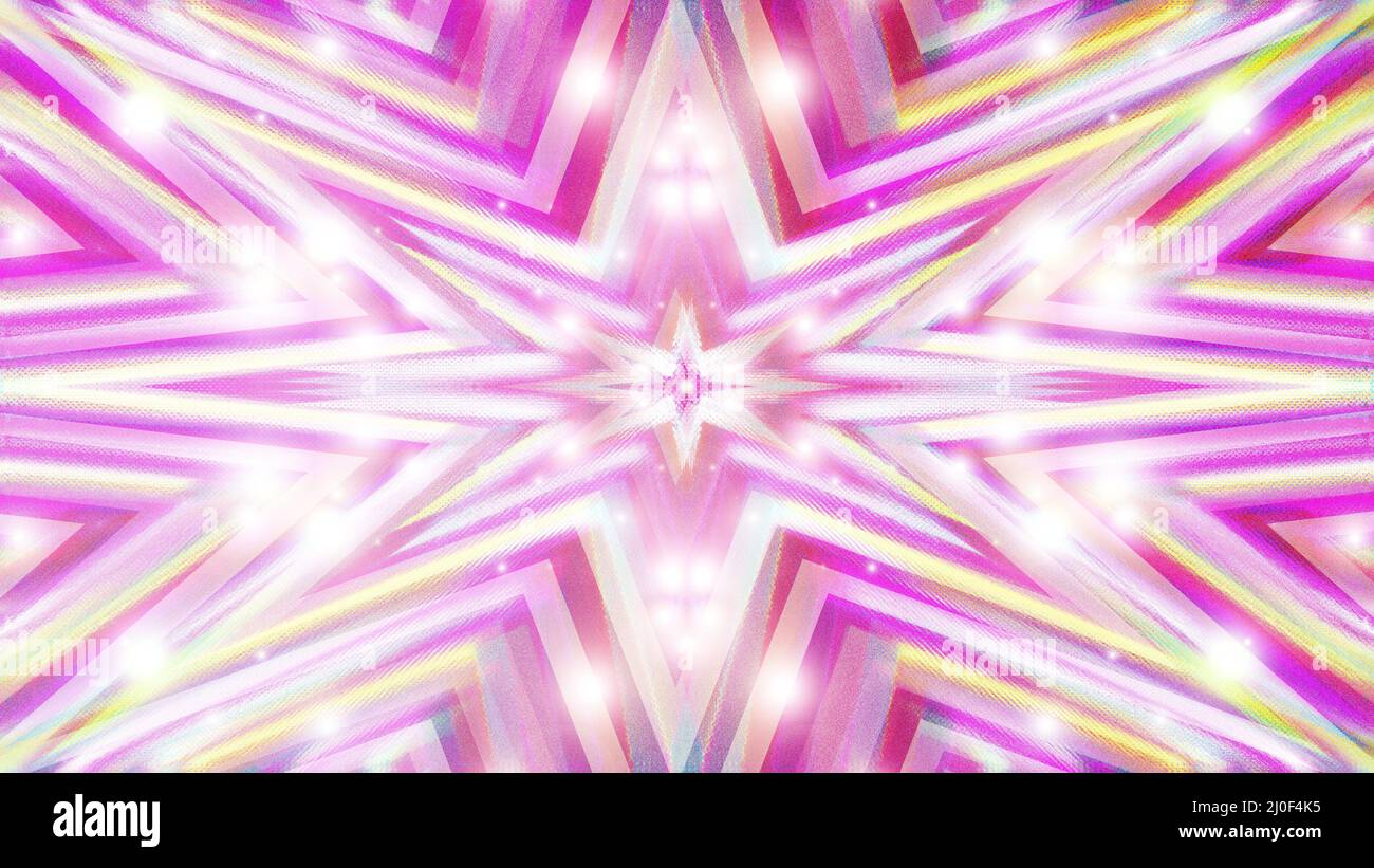 Ein abstraktes, funkelndes Starburst-Hintergrundbild. Stockfoto