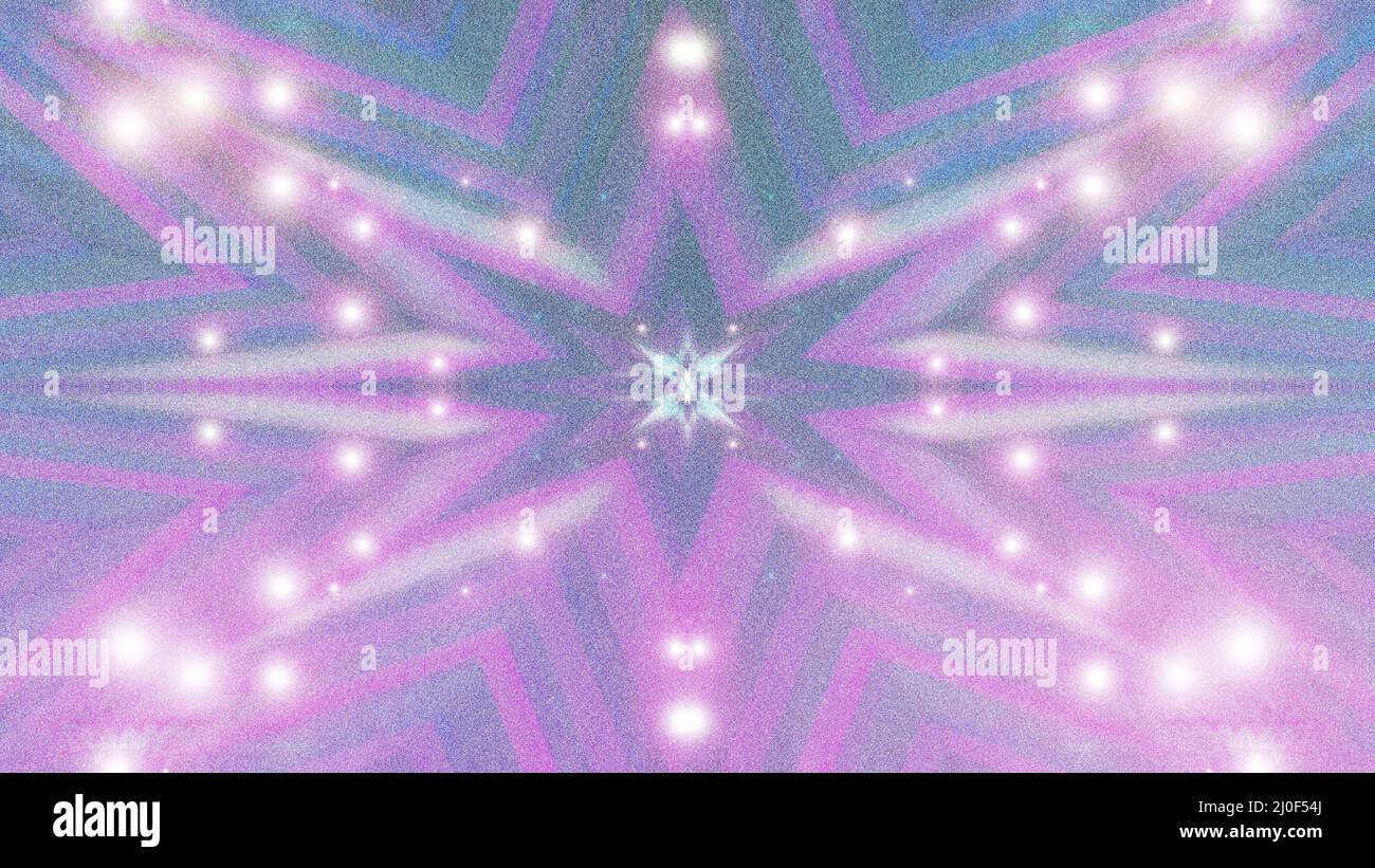 Ein abstraktes, funkelndes Starburst-Hintergrundbild. Stockfoto