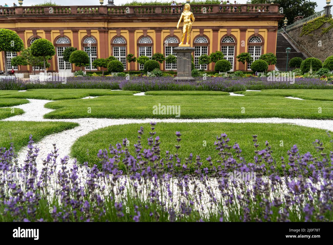 Orangerie auf Schloss Weilburg Stockfoto