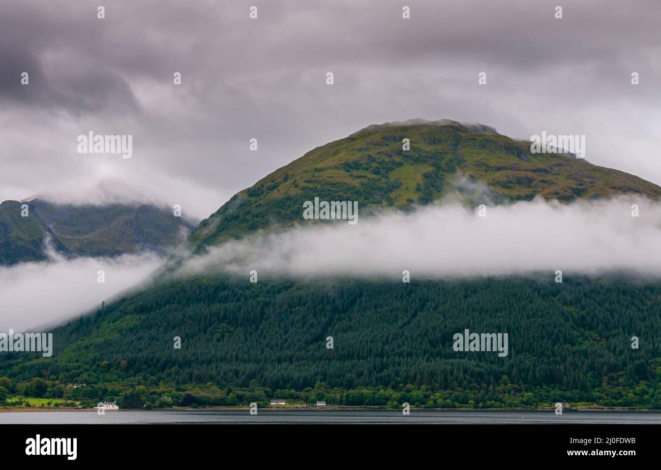 Schottische Berglandschaft in Fort Williams im schottischen Glencoe-Gebiet Stockfoto