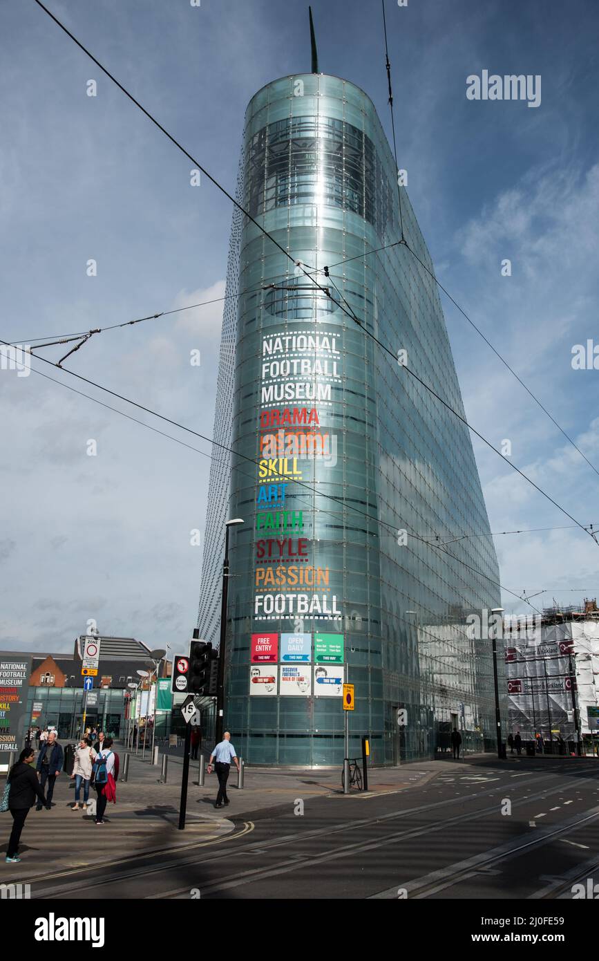 National Football Museum Manchester Großbritannien Stockfoto