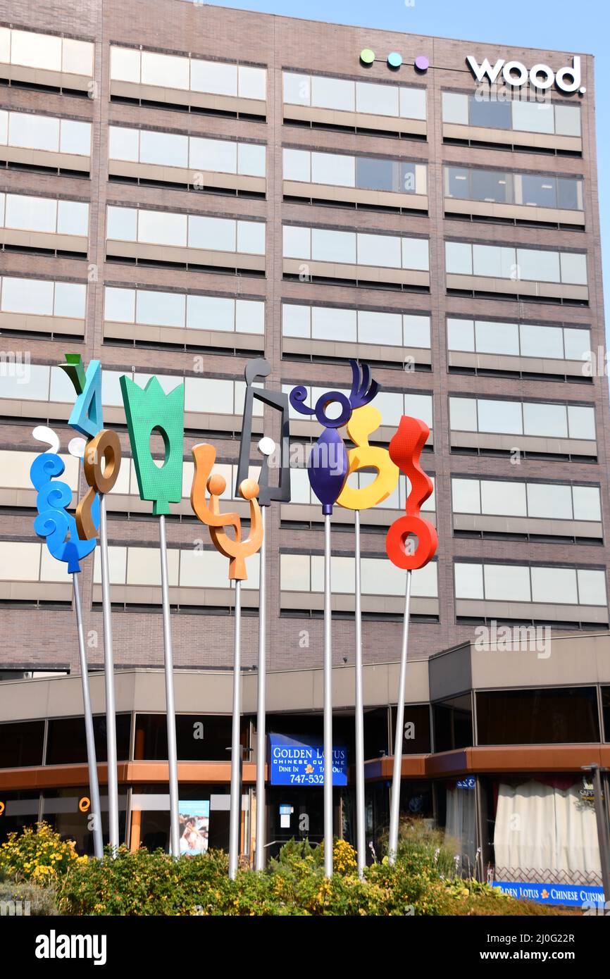 Downtown Portland in Maine Stockfoto