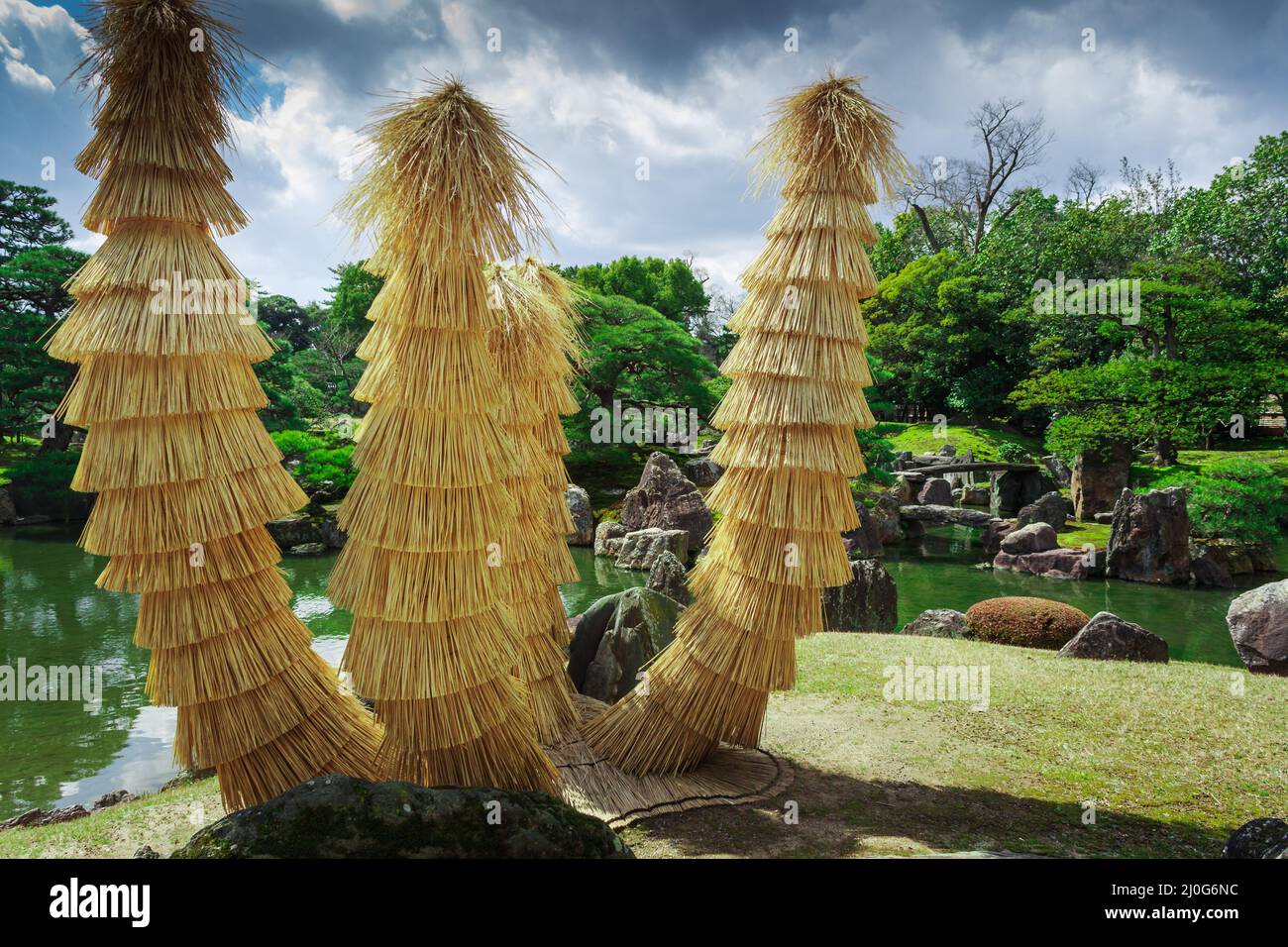 Japanischer Landschaftsgarten, Kyoto Japan Stockfoto