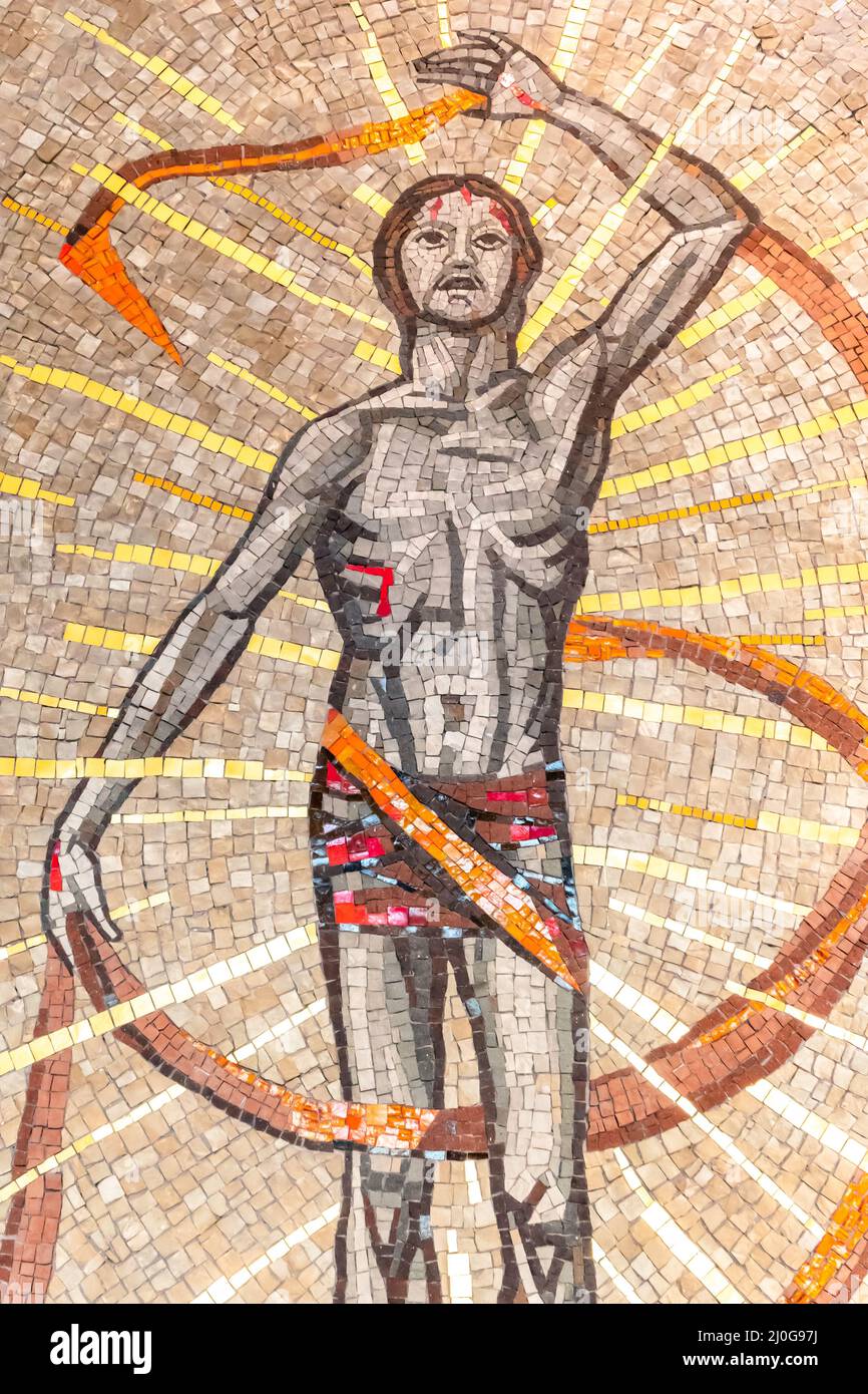 Mosaik von Jesus Stockfoto